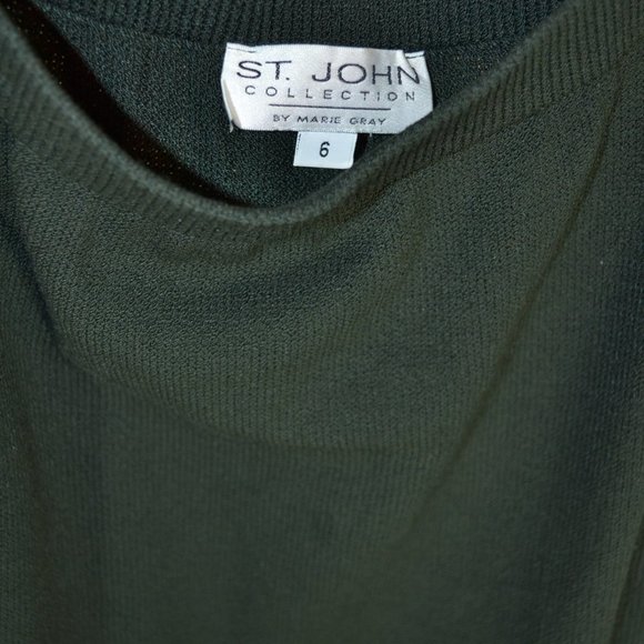 (BEAUTIFUL) ST. JOHN COLLECTION BLACK & TAN SKIRT SET SIZE 6 /6 - Picture 5 of 11
